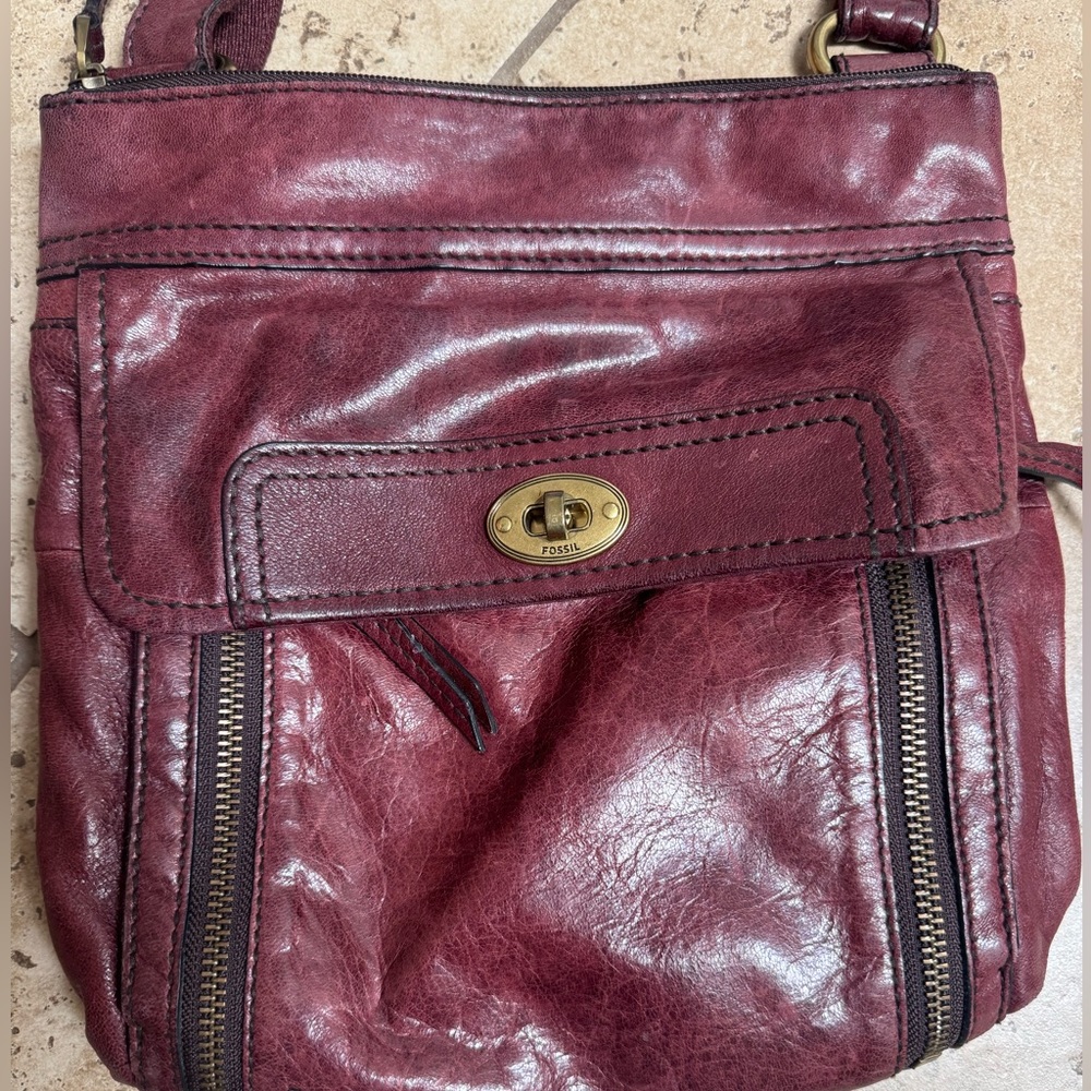 Fossil leather crossbody - Picture 9 of 10